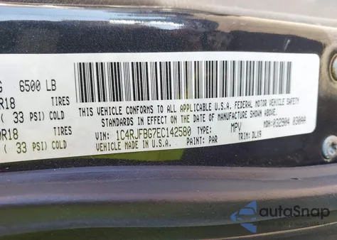 2014 Jeep Grand Cherokee Limited z USA, uszkodzony, nr VIN 1C4RJFBG7EC142580